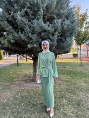 Pileli etekli Nihan marka takım